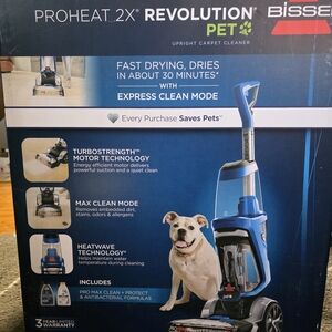 Bissell ProHeat 2X Revolution Pet Cleaner - Blue and Black